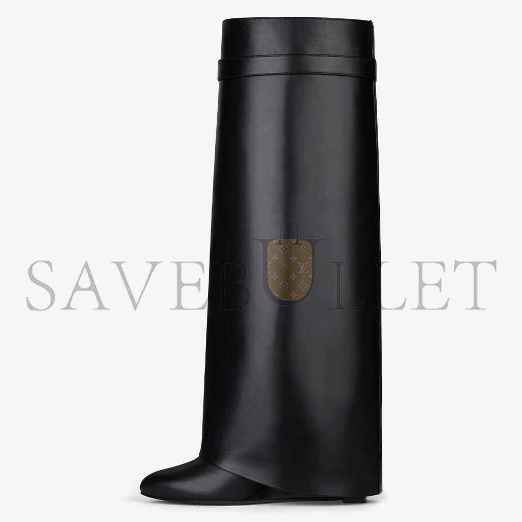 GIVENCHY SHARK LOCK BOOTS IN LEATHER BE702NE1NG-001 GIVENCHY SHARK LOCK BOOTS IN LEATHER BE702NE1NG-001